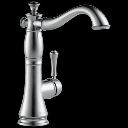 Delta 1 or 3 Hole Kitchen Faucet, Arctic Stainless 1997LF-AR